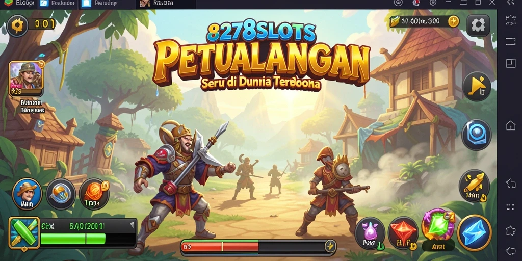 Screenshot menunjukkan gameplay seru dari petualangan 8278SLOTS.
