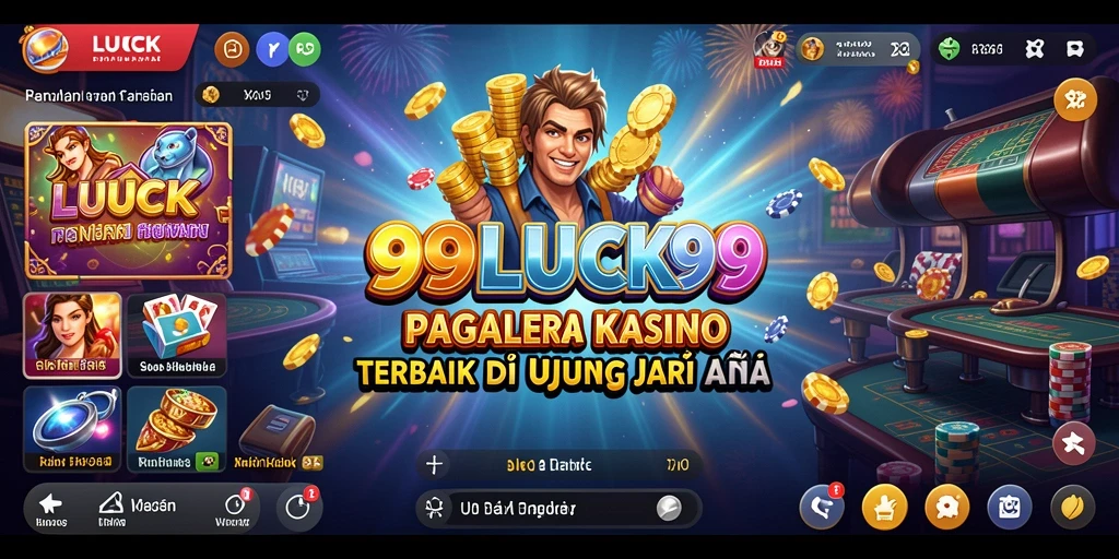 Screenshot dari gameplay seru 99LUCK99 di aplikasi kasino.