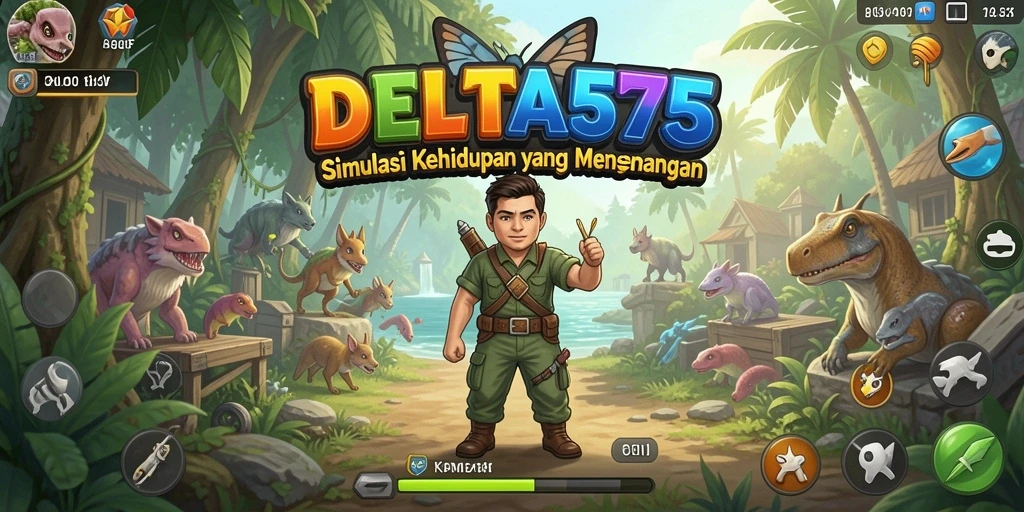 Tampilan gameplay menarik dalam dunia simulasi DELTA575.