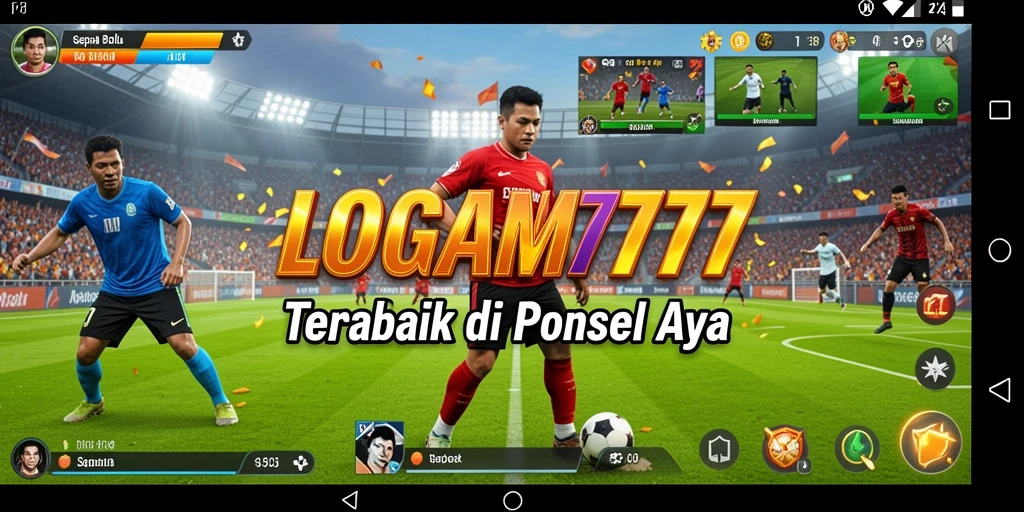 Tampilan gameplay LOGAM777 yang memukau saat pertandingan sepak bola.