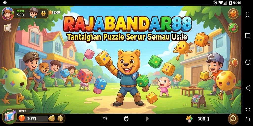 Tampilan gameplay seru di RAJABANDAR88 yang menguji kemampuan puzzle.