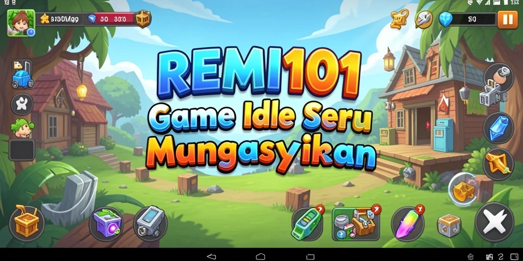 Tampilan menarik dari gameplay Idle di REMI101.