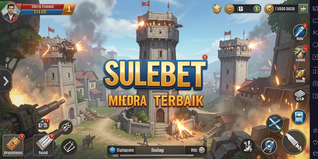 Gameplay SULEBET yang seru dalam Tower Defense.